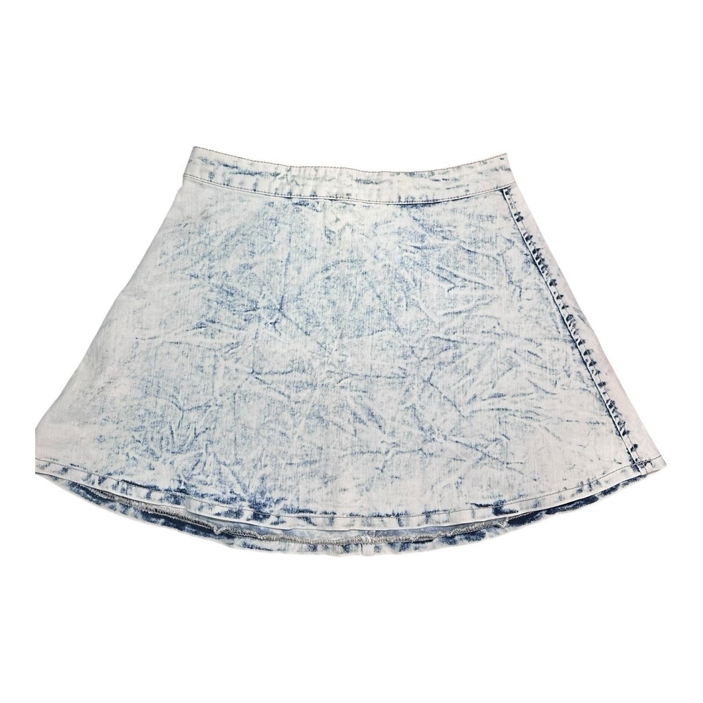 Special A Mini Skirt Swing vintage Acid Wash blue Y2K A‎ Line Large